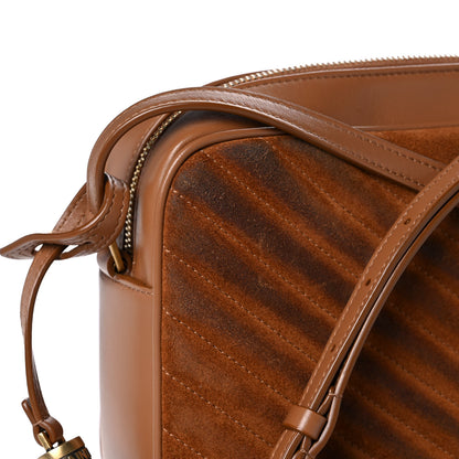Saint Laurent Suede Matelasse Monogram Lou Camera Bag Cinnamon 12 of 12