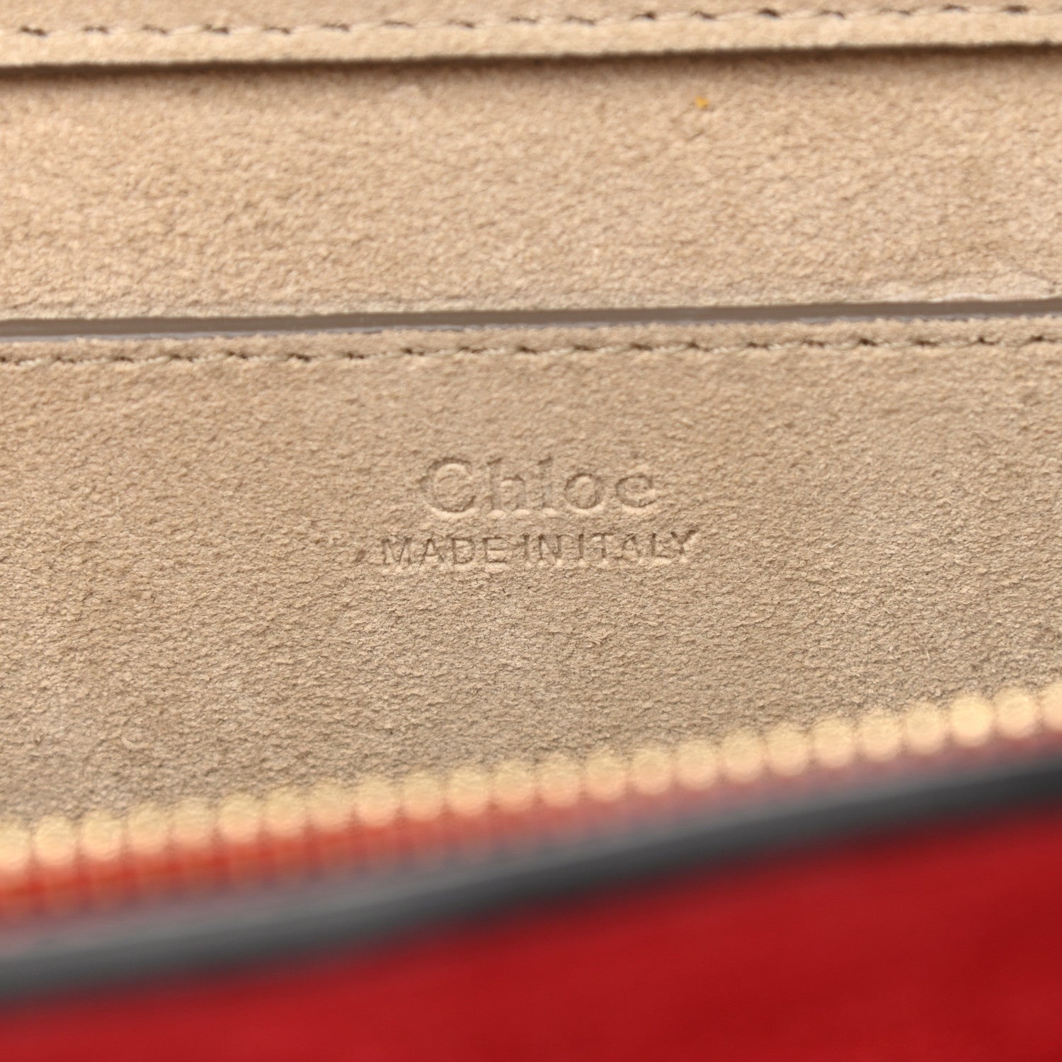 Chloe Shiny Goatskin Smooth Calfskin Suede Small Pixie Bag Dahlia Red 6 of 9