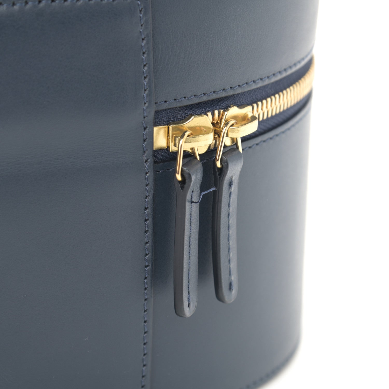 Mansur Gavriel Vegetable Tanned Train Case Blue 11 of 11