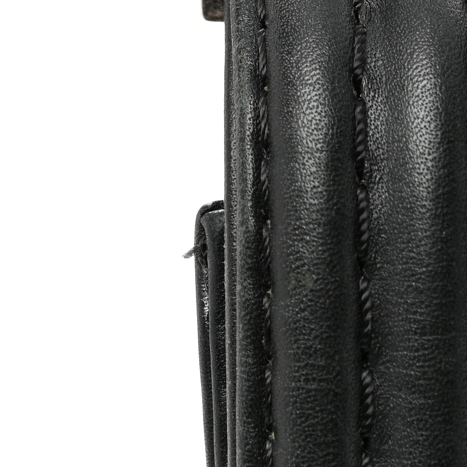 Chanel Calfskin Double Stitch Large Boy Flap Black 12 of 13