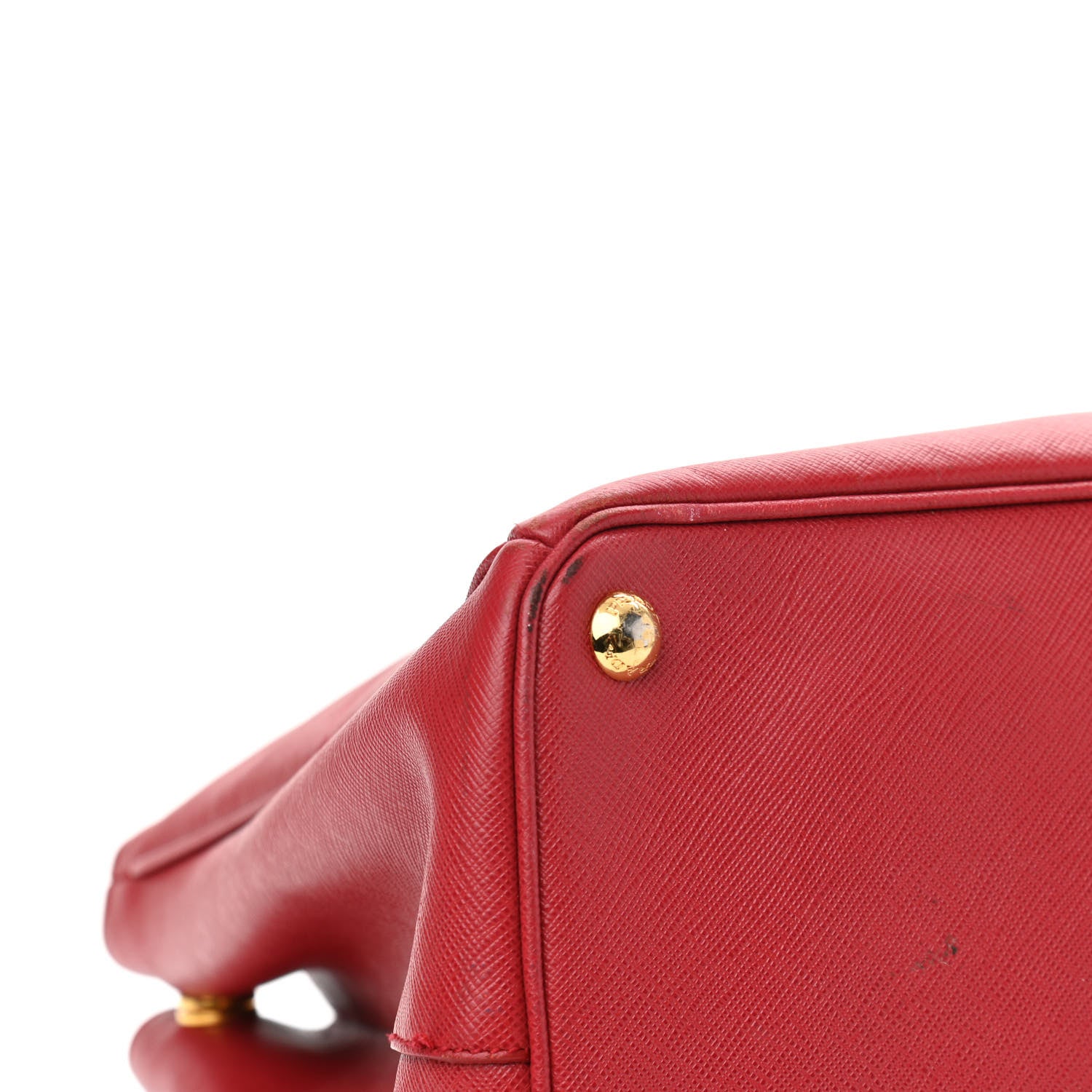 Prada Saffiano Lux Large Tote Fuoco 16 of 20