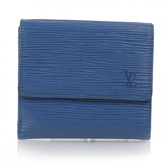 Louis Vuitton Epi Elise Wallet Blue 1 of 10
