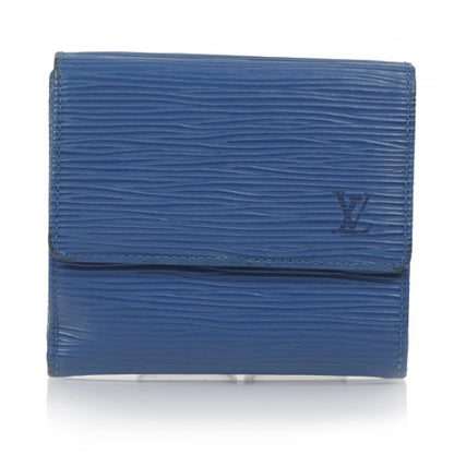 Louis Vuitton Epi Elise Wallet Blue 1 of 10