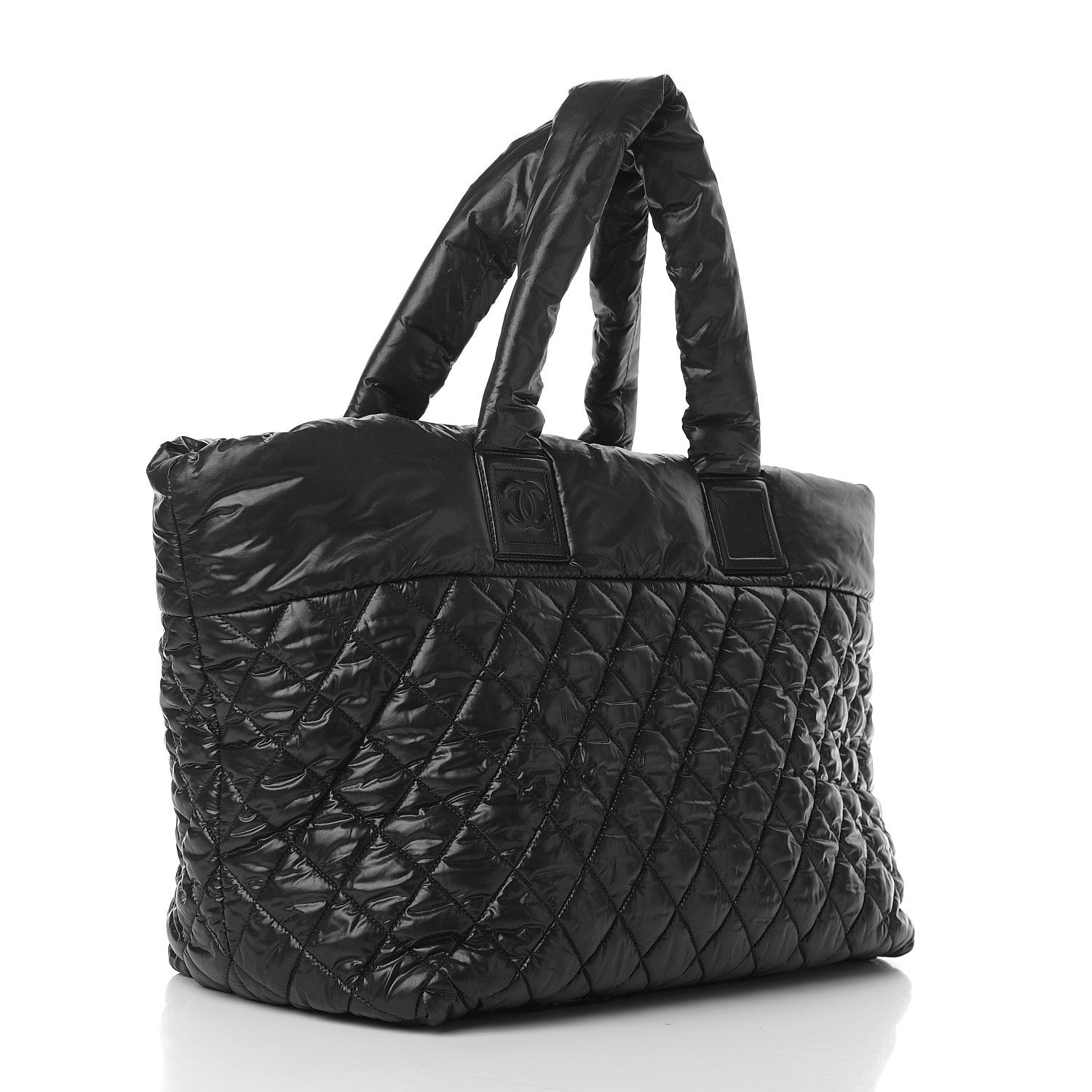 Chanel Nylon Quilted Large Coco Cocoon Tote Black 2 of 9