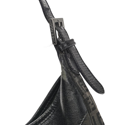 Fendi Zucchino Clip Hobo Black 11 of 12