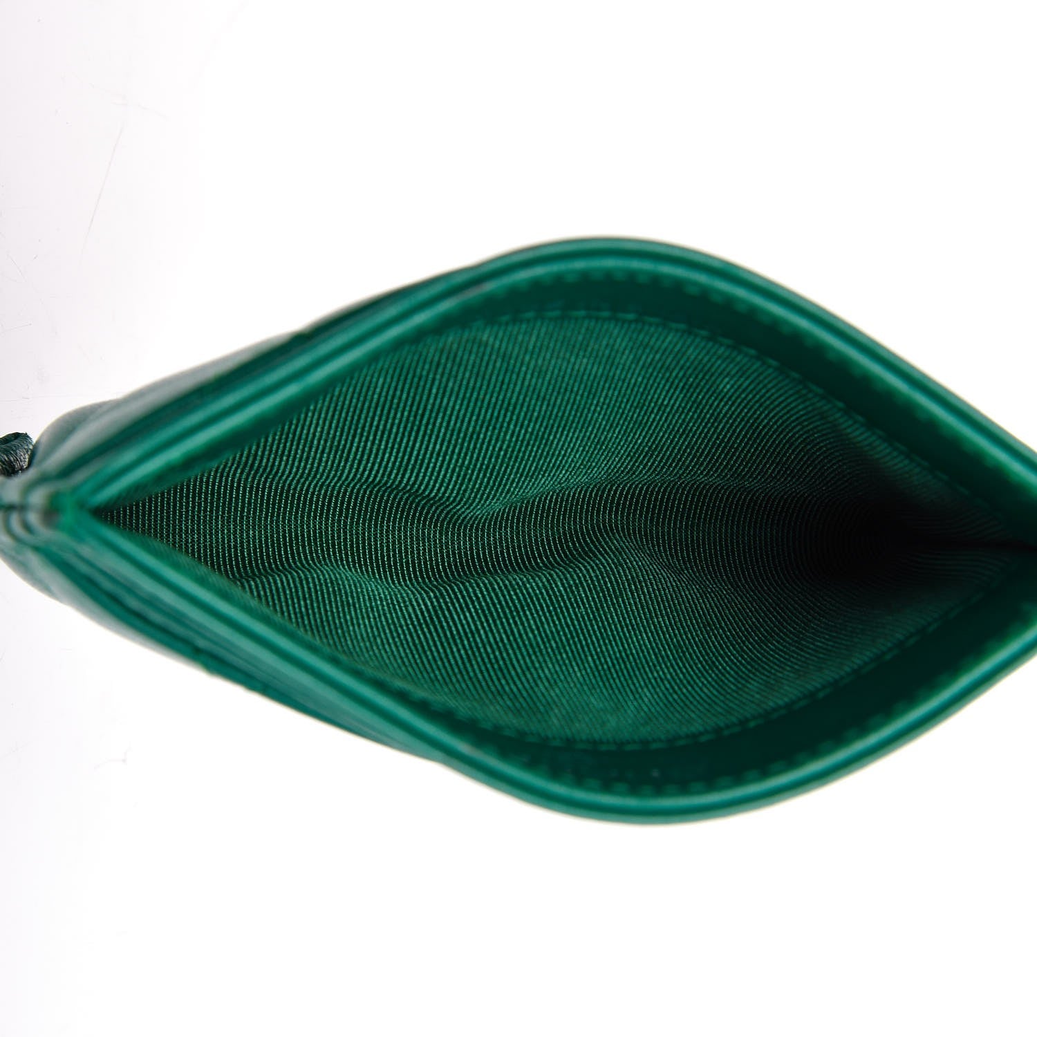 Chanel Lambskin Quilted Card Holder Green 8 of 11