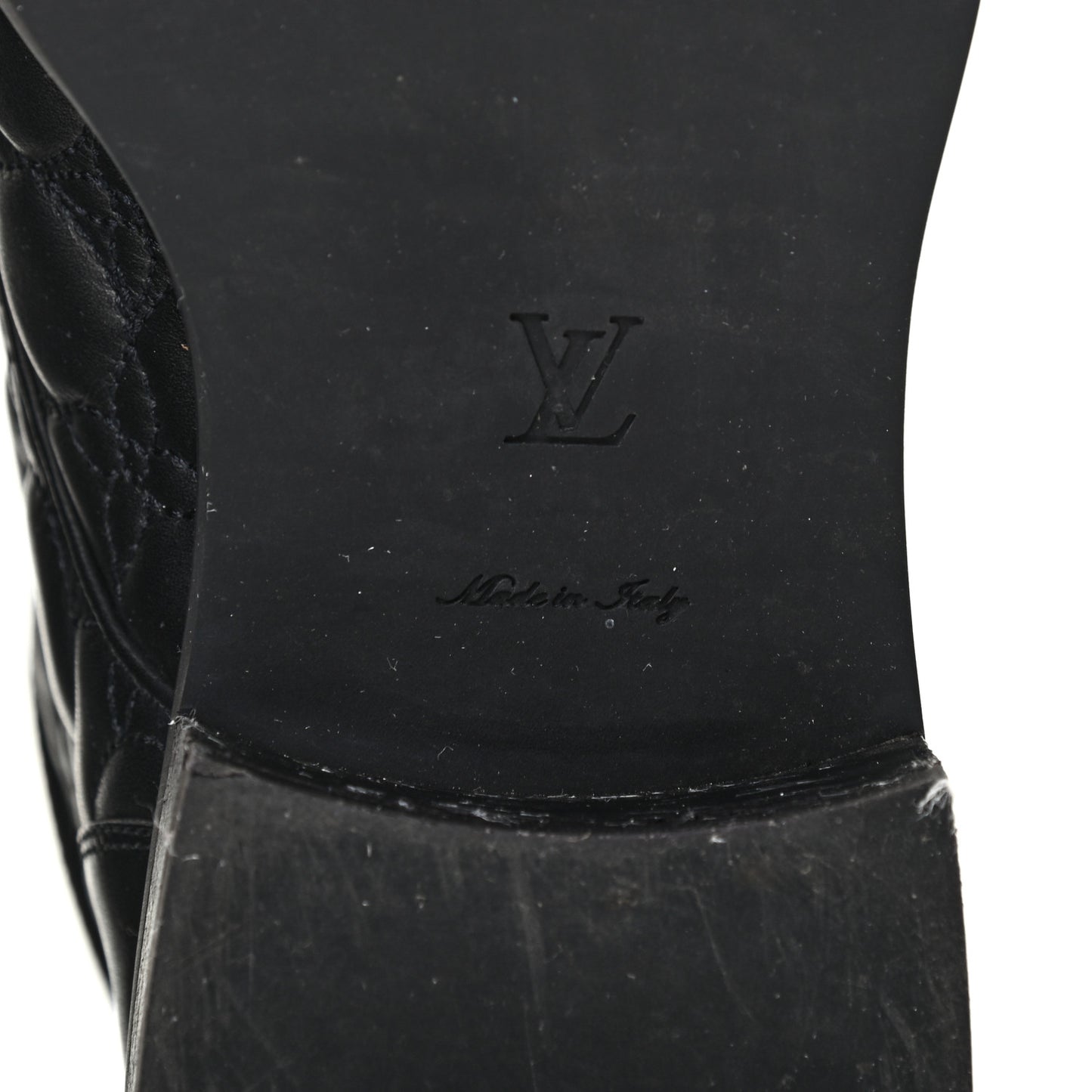 Calfskin Embossed Wonderland Ranger Boots 36.5 Black