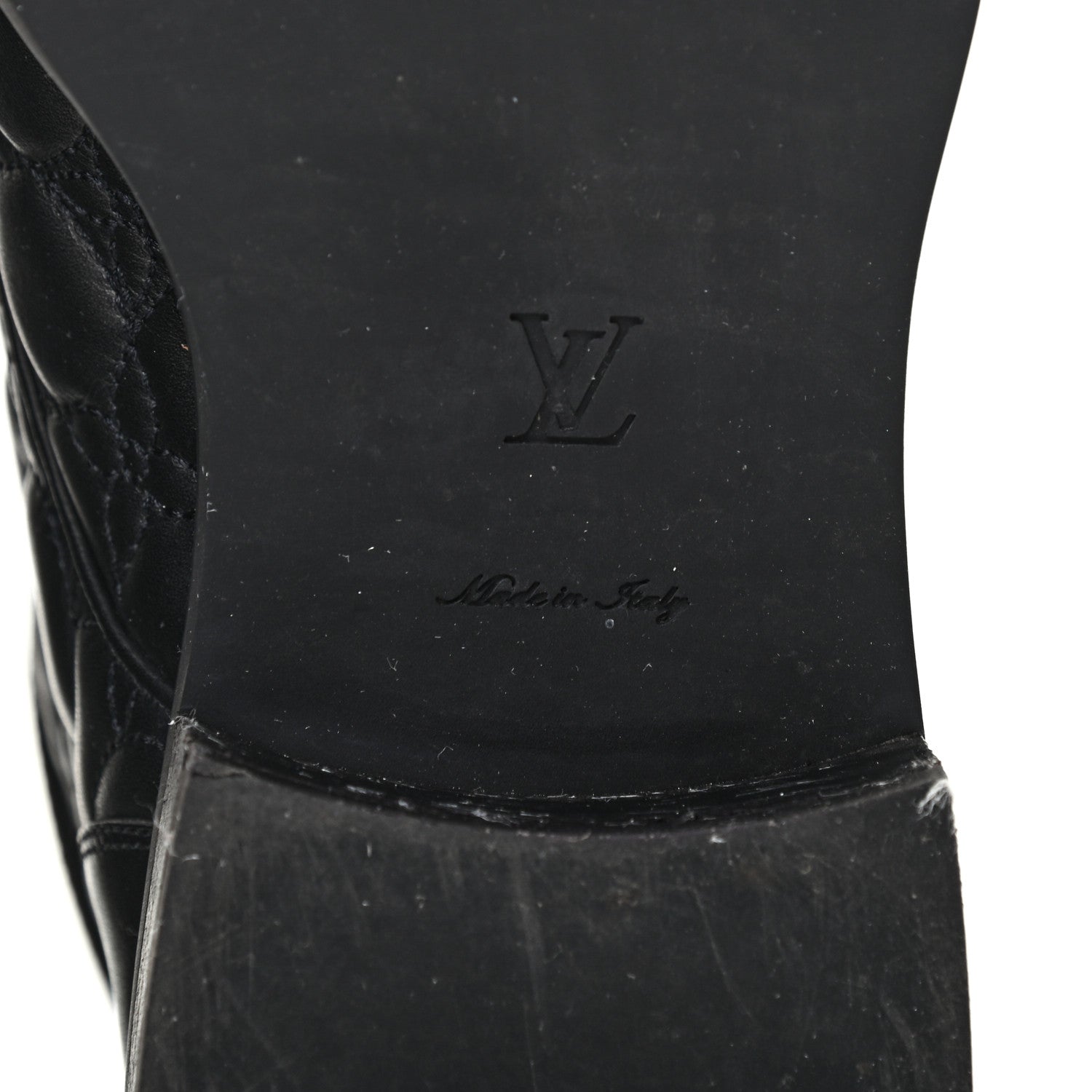 Louis Vuitton Calfskin Embossed Wonderland Ranger Boots 36.5 Black 7 of 9