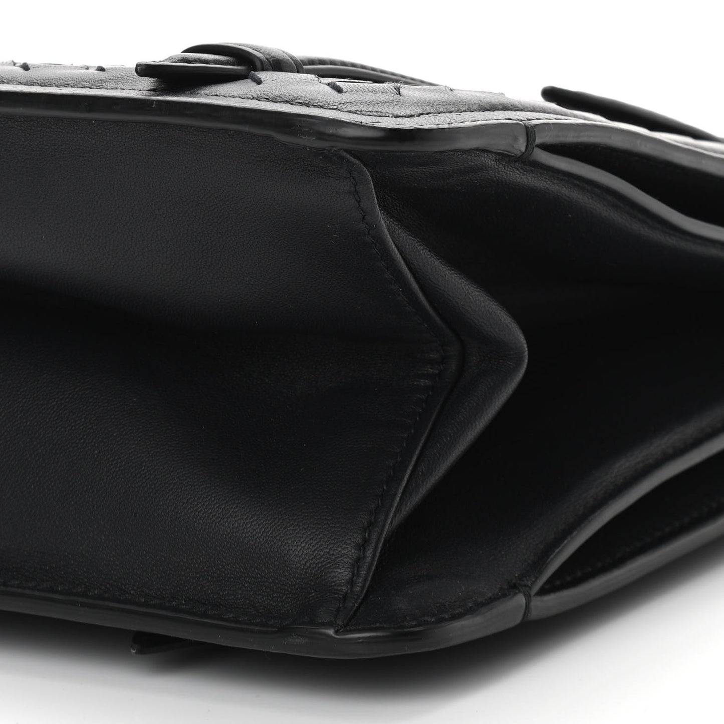 Nappa Intrecciato Shoulder Bag Black