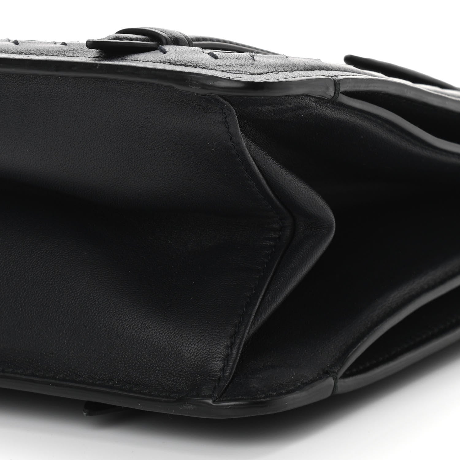 Bottega Veneta Nappa Intrecciato Shoulder Bag Black 9 of 9