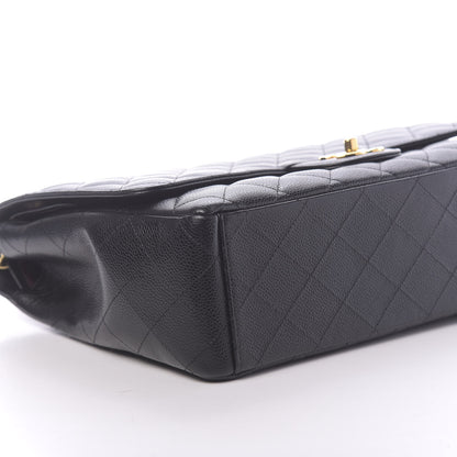 Chanel Caviar Quilted Maxi Double Flap Black 8 of 10
