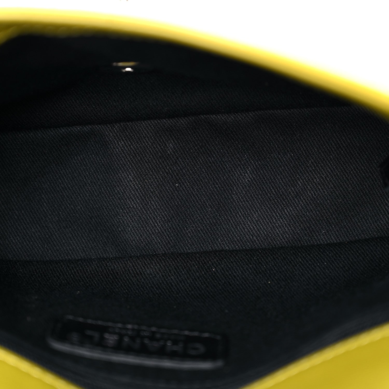Chanel Patent Quilted Small Coco Shine Flap Yellow 11 of 11