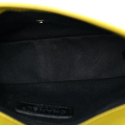 Chanel Patent Quilted Small Coco Shine Flap Yellow 11 of 11