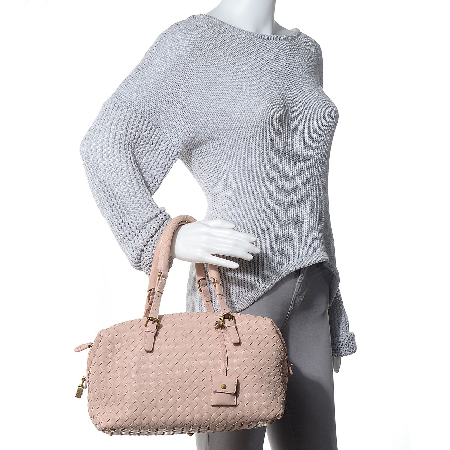 Nappa Intrecciato Montaigne Bag Lotus