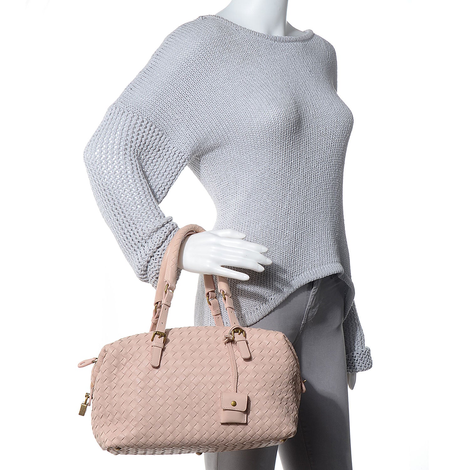 Bottega Veneta Nappa Intrecciato Montaigne Bag Lotus 2 of 9