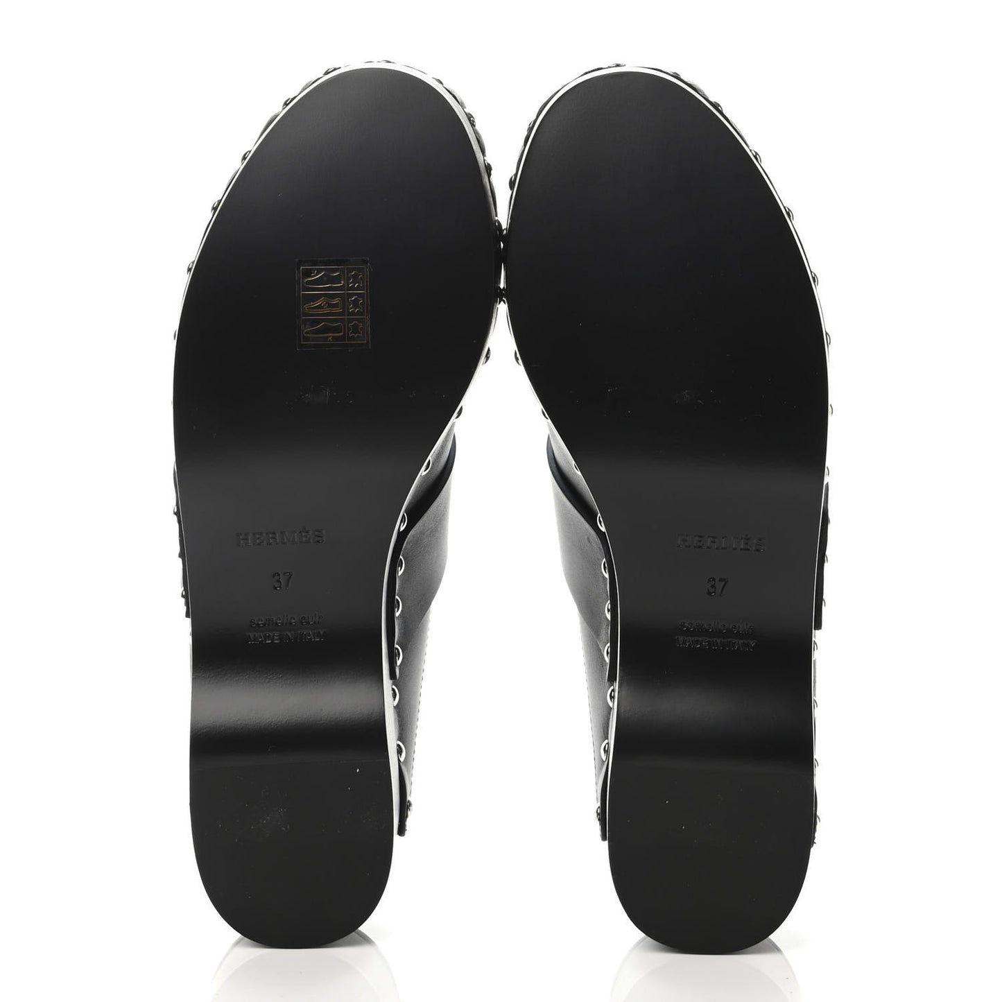 Calfskin Calya Mules 37 Black