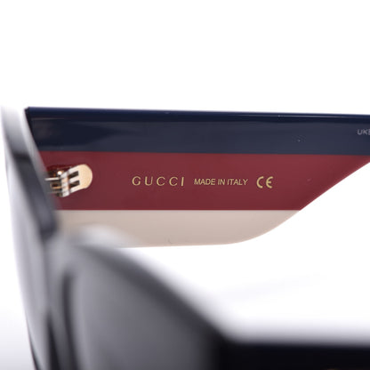 Gucci Acetate Web Oversized Frame Rectangle Sunglasses GG0276S Black 6 of 8