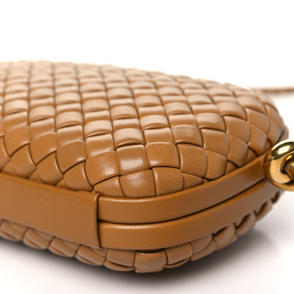 Bottega Veneta Calfskin Intrecciato Knot On Strap Camel 9 of 9