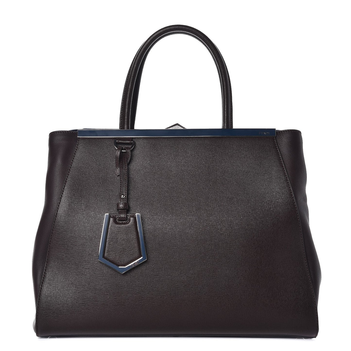 Vitello Elite Regular 2Jours Tote Caffe Noir Navy