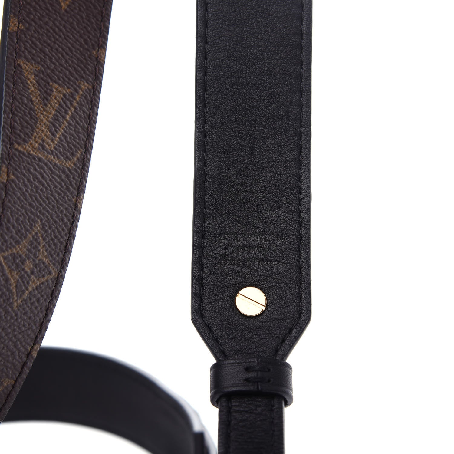 Louis Vuitton Monogram Bandouliere Shoulder Strap XL Black 3 of 6
