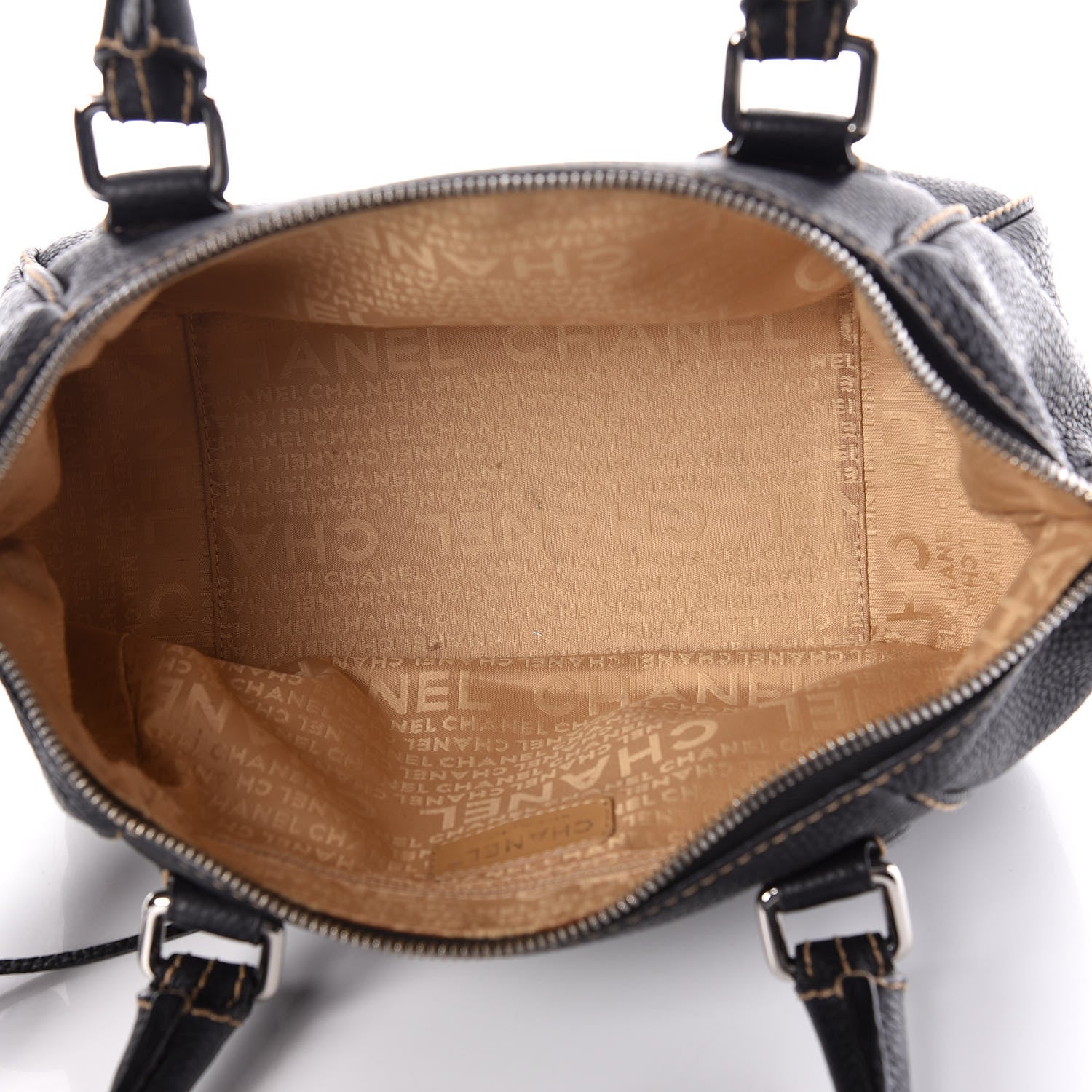 Chanel Calfskin Tassel Bowler Black 7 of 10