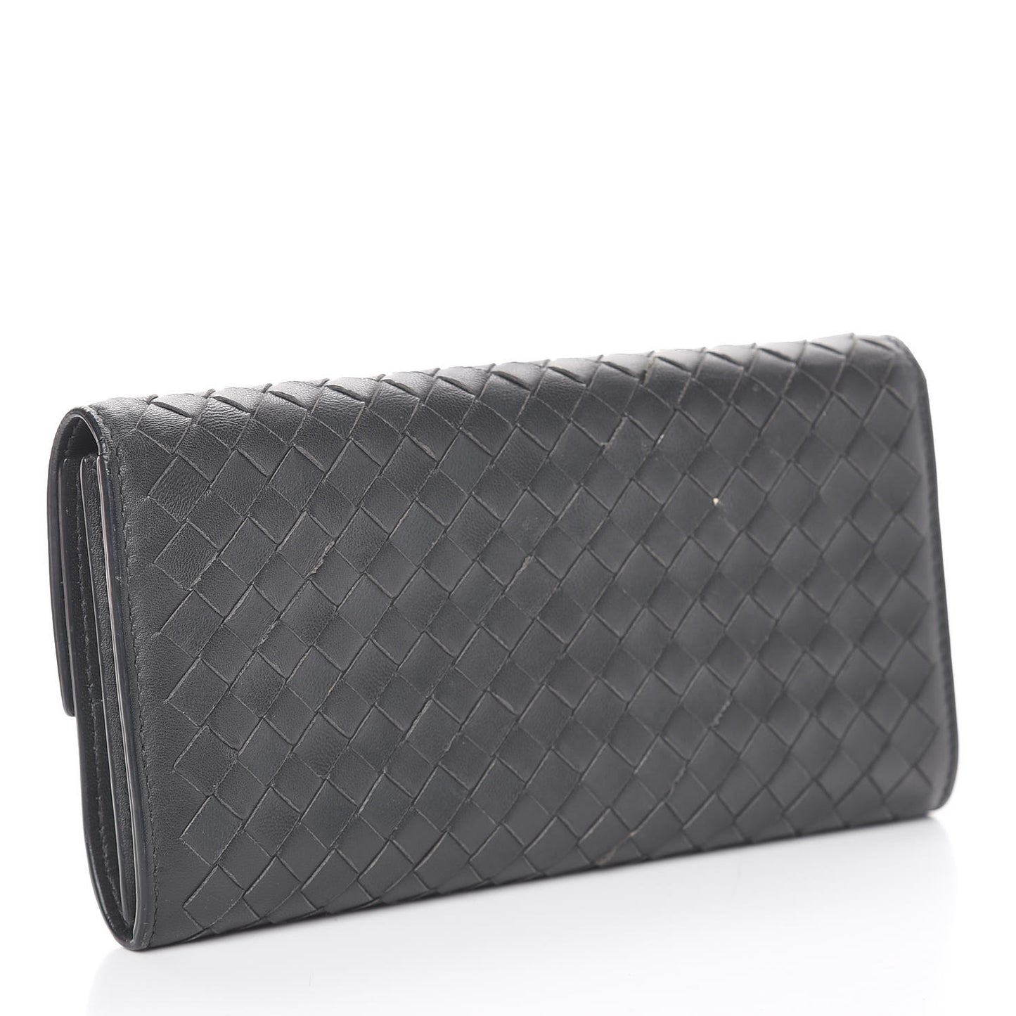 Nappa Intrecciato Continental Wallet Light Grey