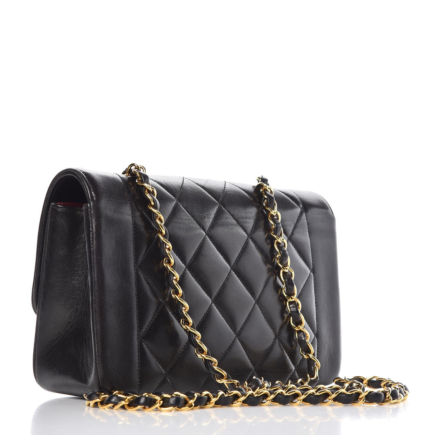Chanel Lambskin Quilted Small Single Flap Black 3 of 8