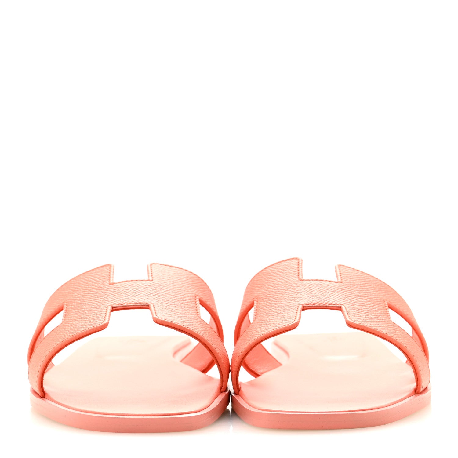 Hermes Epsom Oran Sandals 39.5 Orange Joey 3 of 11