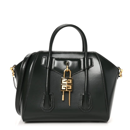 Givenchy Box Calfskin Mini Lock Antigona Shoulder Bag Green Forest 1 of 9