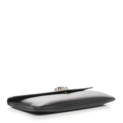 Gucci Calfskin Medium Rajah Broadway Envelope Clutch Black 2 of 10