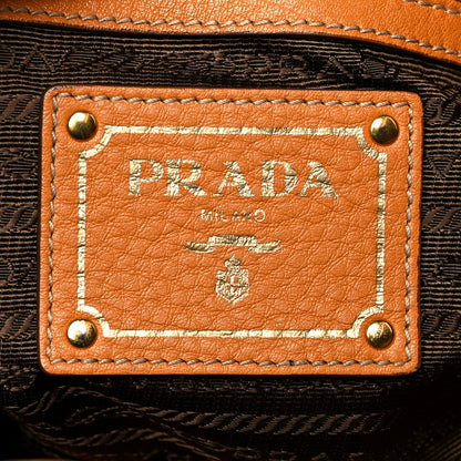Prada Vitello Daino Tote Ambra 5 of 11