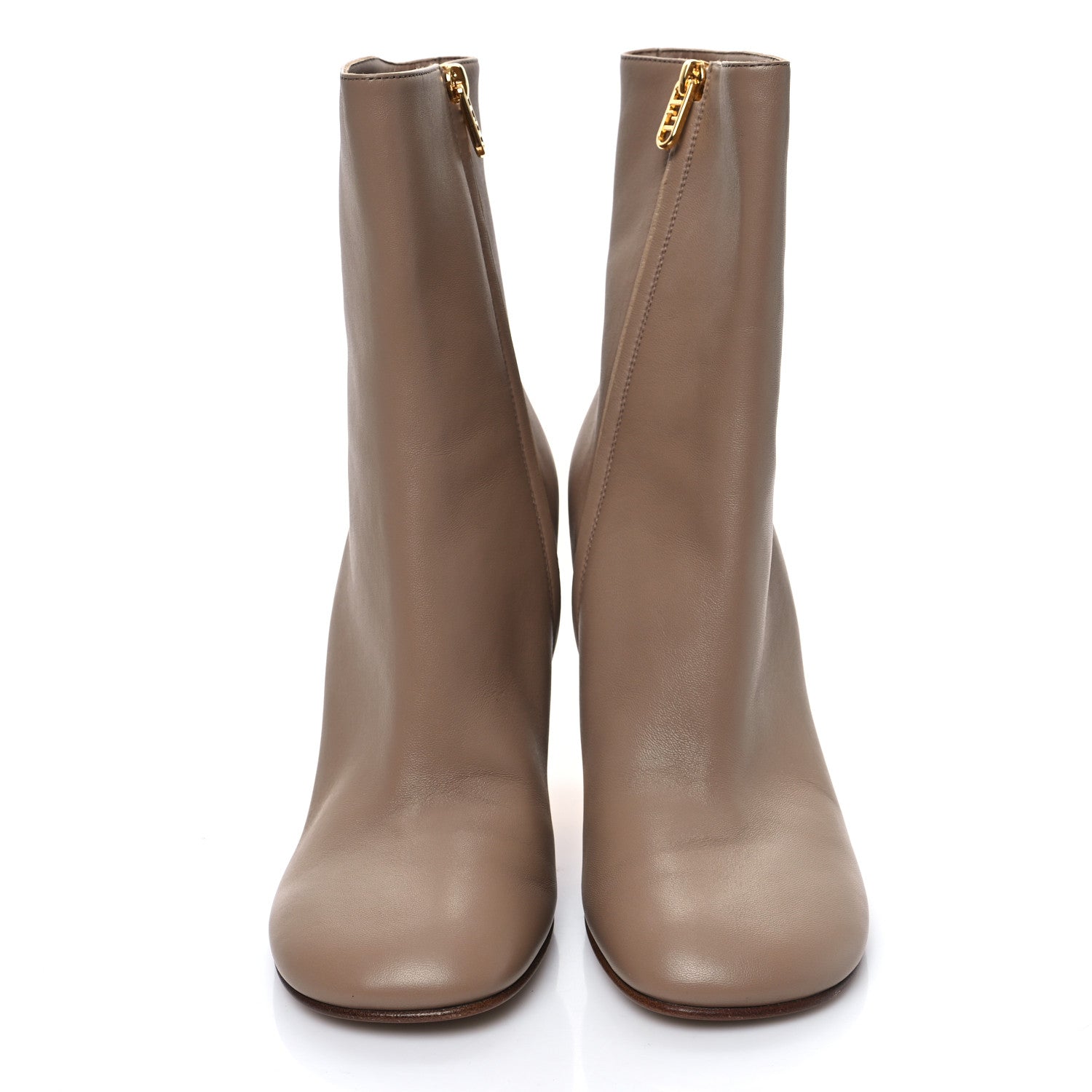 Fendi Nappa Fendi First 95mm Booties 41 Beige 2 of 7