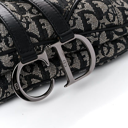 Christian Dior Monogram Double Saddle Bag Black 11 of 14