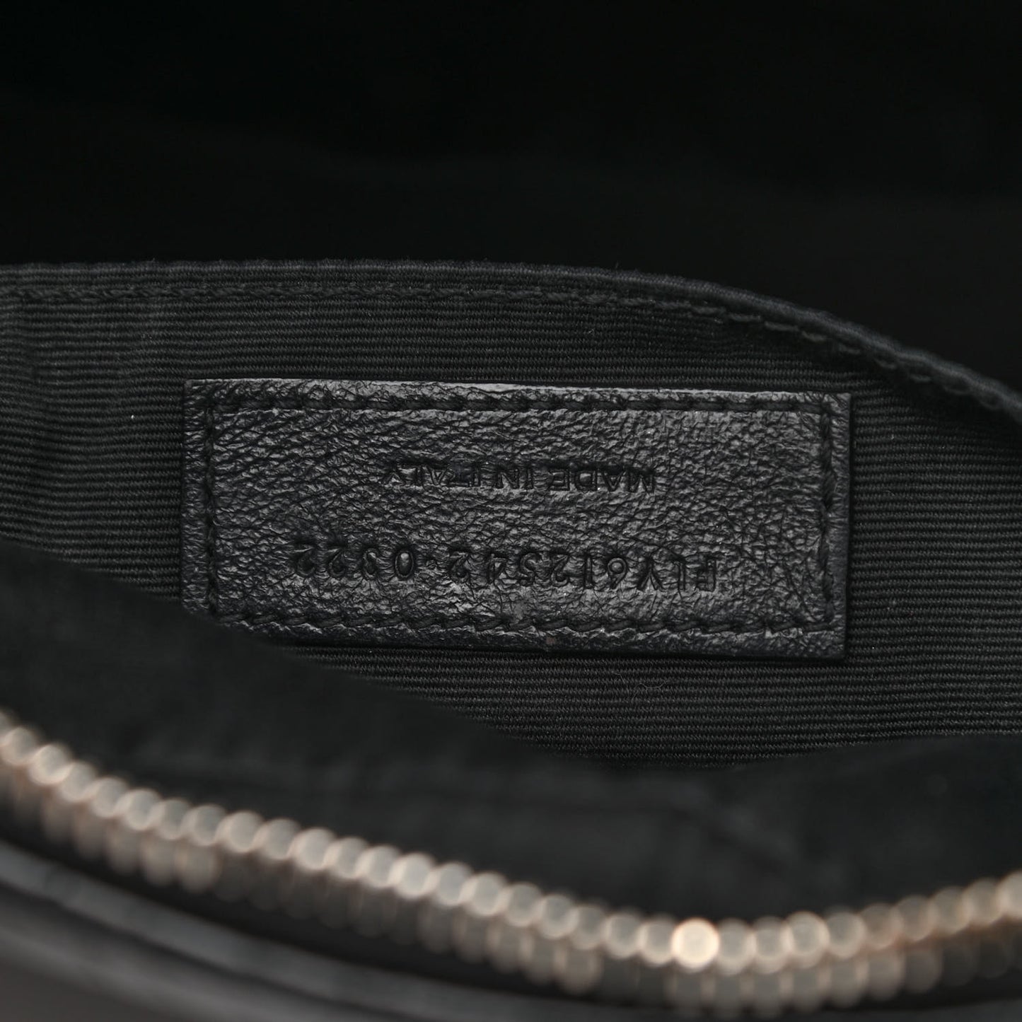 Patent Calfskin Crocodile Embossed Monogram Lou Camera Bag Black