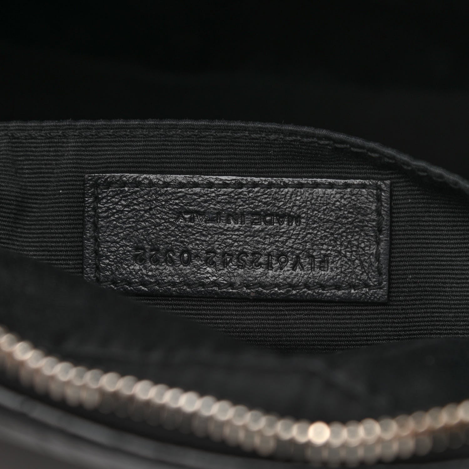 Saint Laurent Patent Calfskin Crocodile Embossed Monogram Lou Camera Bag Black 7 of 12