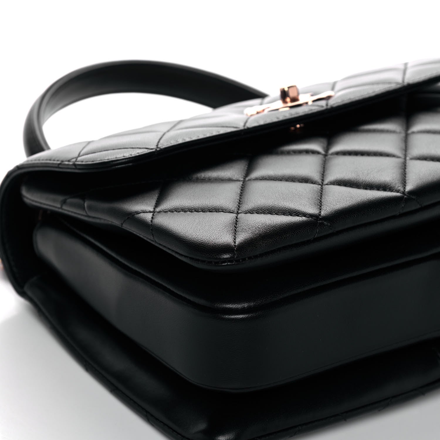Chanel Lambskin Quilted Small Trendy CC Dual Handle Flap Bag Black 8 of 12