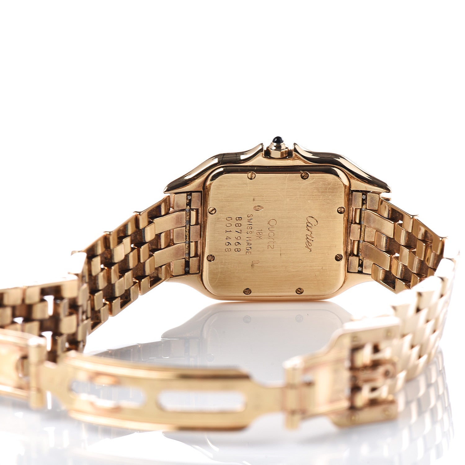 Cartier 18K Yellow Gold 27mm Panthere Quartz Watch 6 of 6