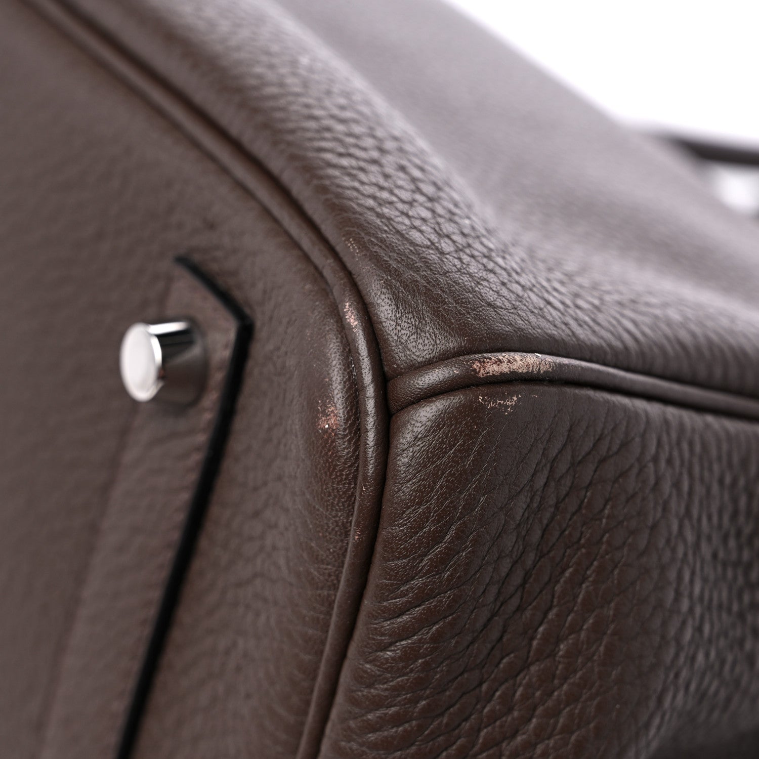 Hermes Taurillon Clemence BIRKIN 35 Cafe 11 of 14