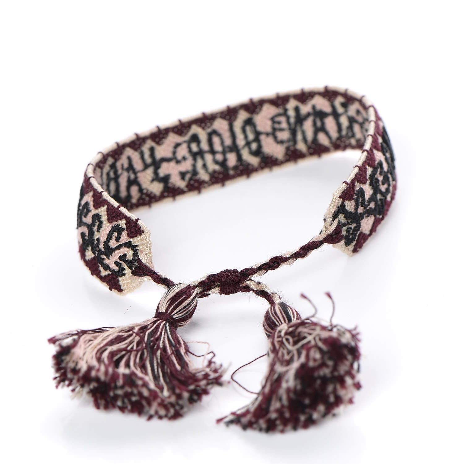 Christian Dior Woven Cotton J'Adior Friendship Bracelet Set Pink Multicolor 5 of 6