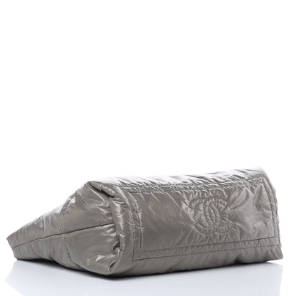 Chanel Nylon Quilted Medium Coco Cocoon Reversible Tote Grey 6 of 16