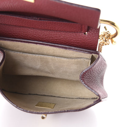 Chloe Grained Lambskin Mini Drew Shoulder Bag Sienna Red 5 of 8