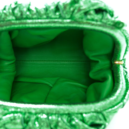 Bottega Veneta Metallic Nappa Intrecciato The Mini Pouch Parakeet 5 of 11