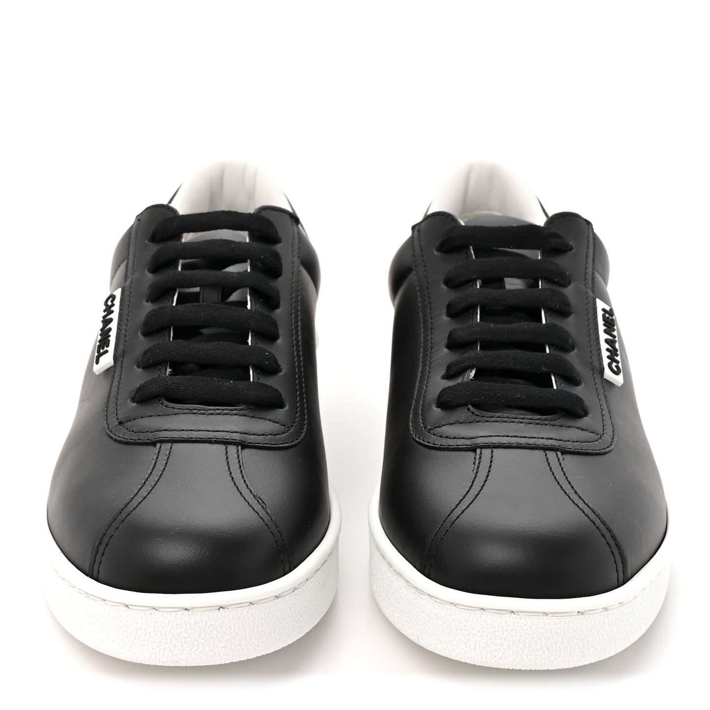 Calfskin CC Uniform Womens Sneakers 39 Black