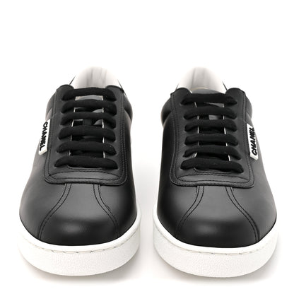 Chanel Calfskin CC Uniform Womens Sneakers 39 Black 3 of 10