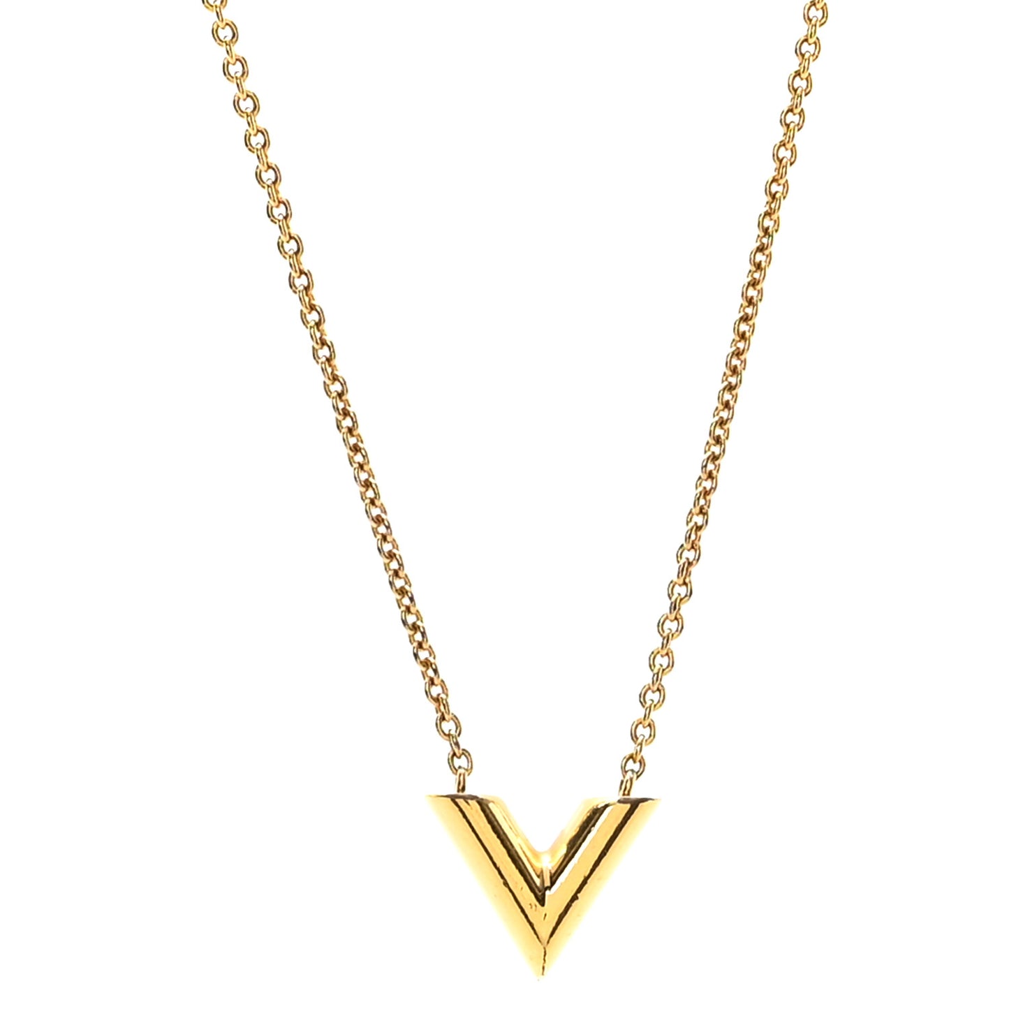 Essential V Necklace Gold