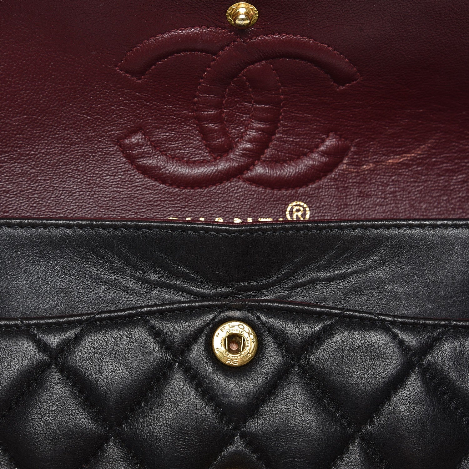 Chanel Lambskin Quilted Small Double Flap Black 9 of 17