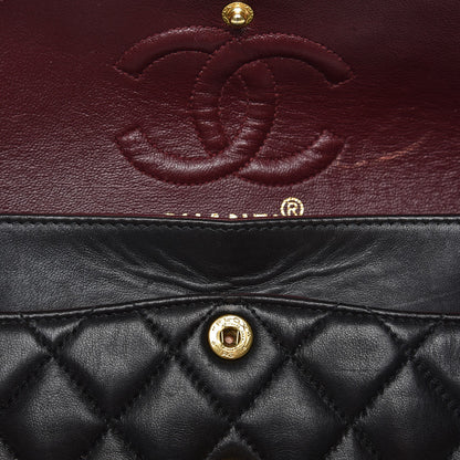 Chanel Lambskin Quilted Small Double Flap Black 9 of 17