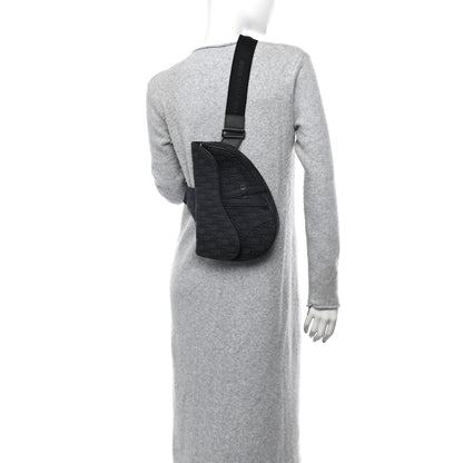 Christian Dior Oblique Mens Saddle Bag Black Blue 2 of 9