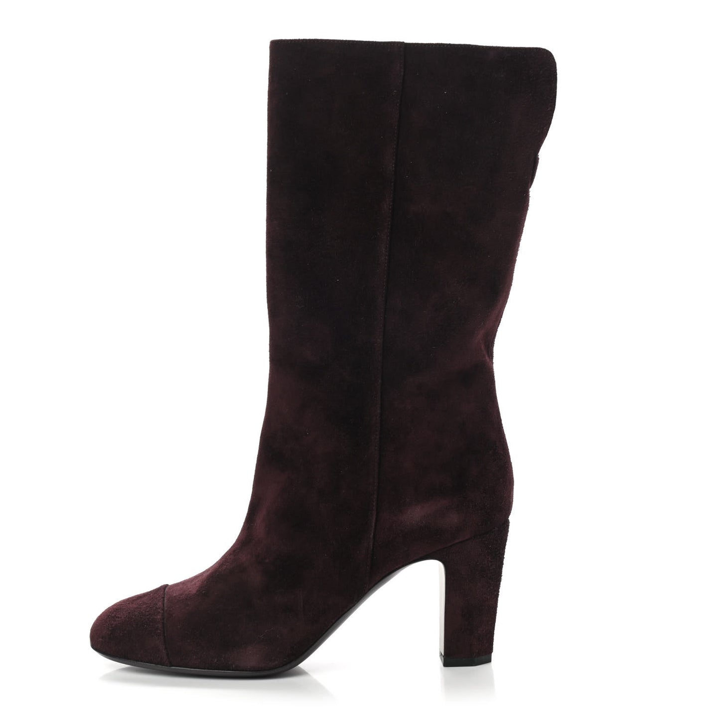 Suede Boots 37.5 Burgundy
