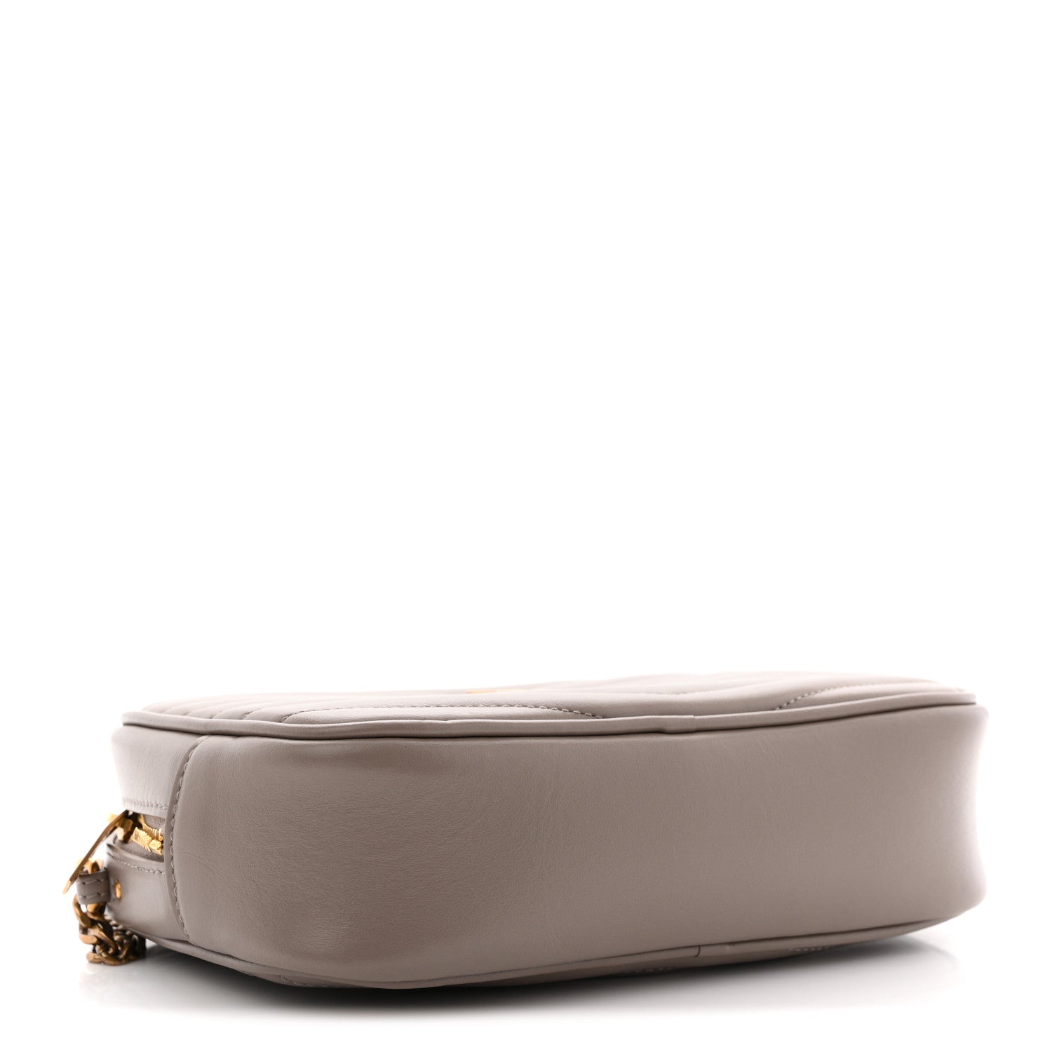 Saint Laurent Calfskin Matelasse Monogram Mini Lou Camera Bag Taupe 3 of 11